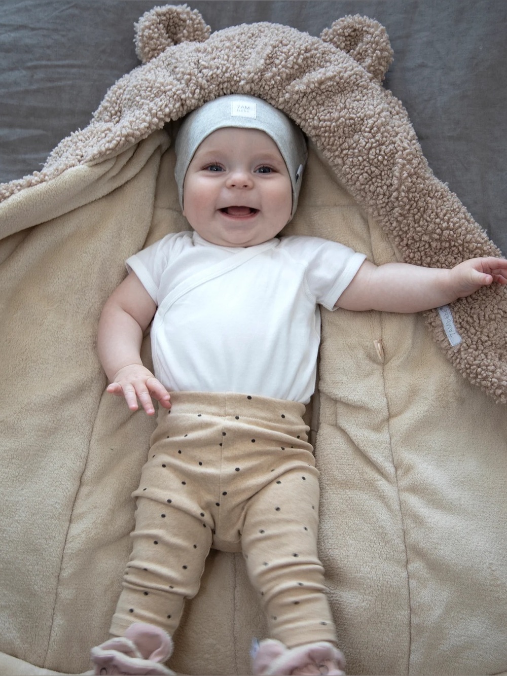 7 AM Enfant Nido Teddy Car Seat Stroller Wrap Blanket | 0-6 Months - Picture 9 of 9